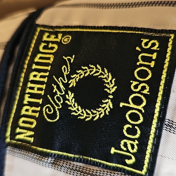 Classic Navy Blazer 40R Gold Buttons By NORTHRIDGE JACOBSON. 100% Pure Wool USA - Picture 10 of 13